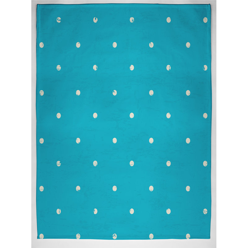 Surf, Sand, & Sea Throw Blanket, 50" L x 60" W x 0.5" D, Turquoise