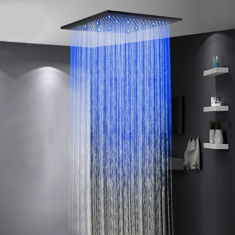 Cerro Rain Adjustable Shower Head, Matte Black