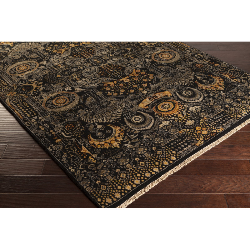 Empress Hand Knotted Wool Oriental Area Rug, Rectangle 2' x 3'