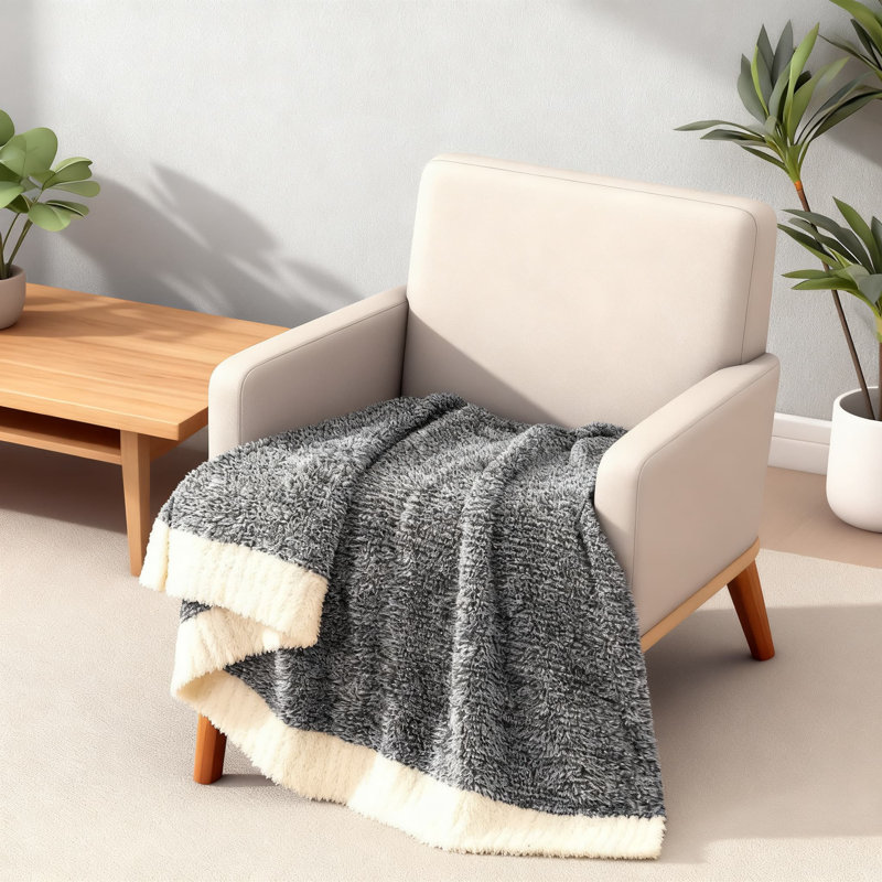Jeté en microfibre de qualité supérieure, couverture douce, moelleuse et chaude toutes saisons pour canapé, lit, voyage et usage extérieur
