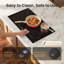 Surface de cuisson en verre micro-cristallin noir de 36 pouces avec 5 brûleurs, avec surface de transition de 4200 W, certifiée ETC et FCC