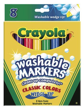 Crayola Ultra-Clean Washable Marker Set - Classic Colors, Broad Tip, Set of  8, BLICK Art Materials