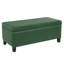 Poufs de rangement, banc en bois PU vert, sièges d'intérieur compacts et modernes