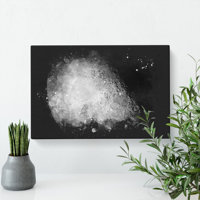 The Moons North Pole - Wrapped Canvas, 40cm H x 60cm W x 3cm D