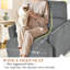 Fauteuil d'appoint surdimensionné avec repose-pieds et assise profonde Modera-117431361