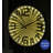 Sleek Metal Freestanding Floor Clock Large Numerals Living Room Decor