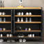 Vintage Industrial Style Iron Shoe Cabinet Locker 20 Pair Shoe Storage Cabinet