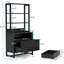 Spacious Filing Cabinet,Height File Cabinet,Stable Cabinet With Open Bookcase
