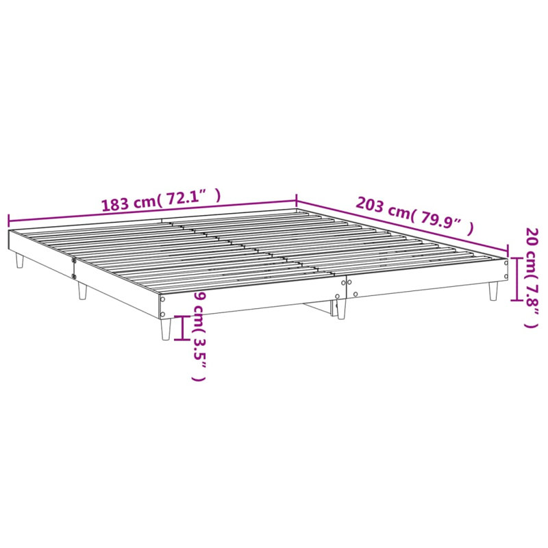 Patrice Bed, White, Small Single (2'6)