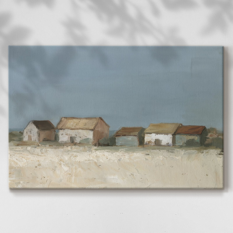 Sea Front Shanties I -Gallery Wraraped Cavas, 12 x 18