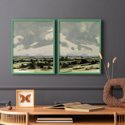 Pink Hazy Sky I-Premium Framed Print -Ready to Hang - No Nails Required - No Nails Required
