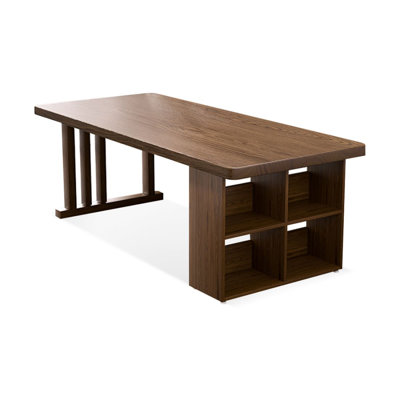 Walnut Rectangular Solid Wood Executive desk