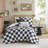 Miley Checkered 4-Piece Twin/Twin XL Comforter Set-2013373762