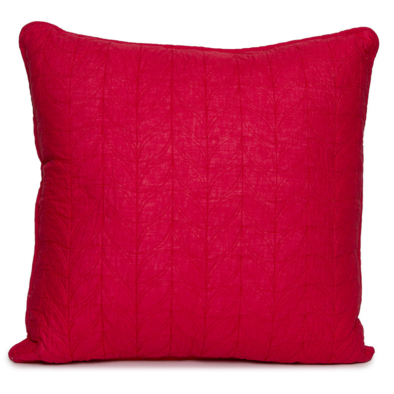 Coussin en coton Euro, Rouge