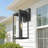 Outdoor Wall Sconce,Exterior Wall Lighting Fixture,Front Door Wall Mount Lighting, Exterior Waterproof Wall Lantern For Garage,Patio (Black,2 Pack)-999625041