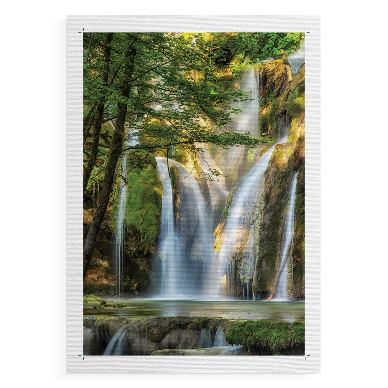 La Cascade -Canvas Print Only - NOT FRAMED, 18" H x 12" W