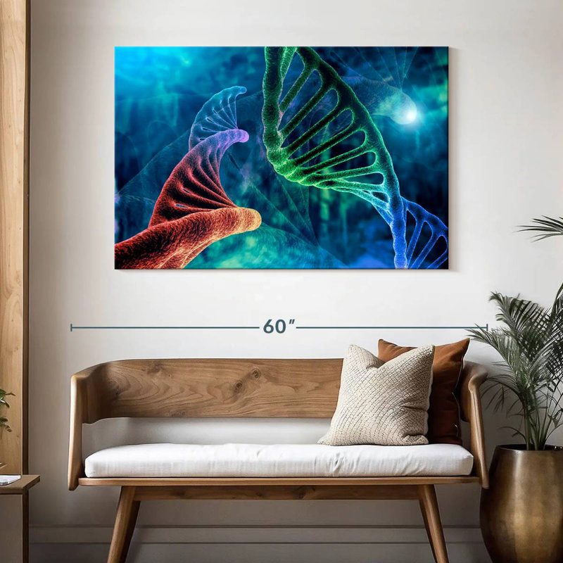 Keiri Two DNA Strands, 32" H x 48" W