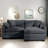 Oversized Modular Sectional Sofa With Movable Ottoman,80" Inch Modern Corduroy Sofa Lounge Set, Convertible L Shaped Couch For Living Room And Office-934833500