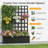 Metal Planter Box With Trellis Privacy Screen,grid