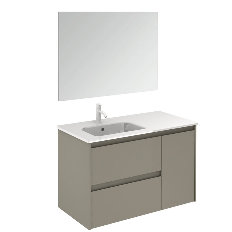 Ambra 35.6'' W Single Vanity, Matte Sand