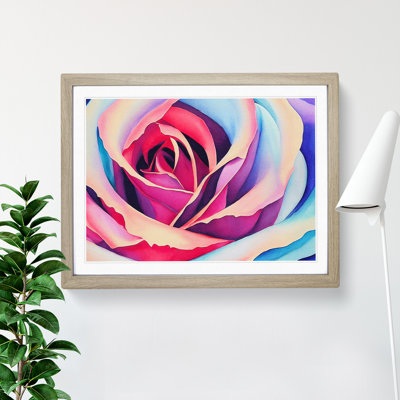 XH1022-9214X Tremendous Rose Flower - Single Picture Frame Painting