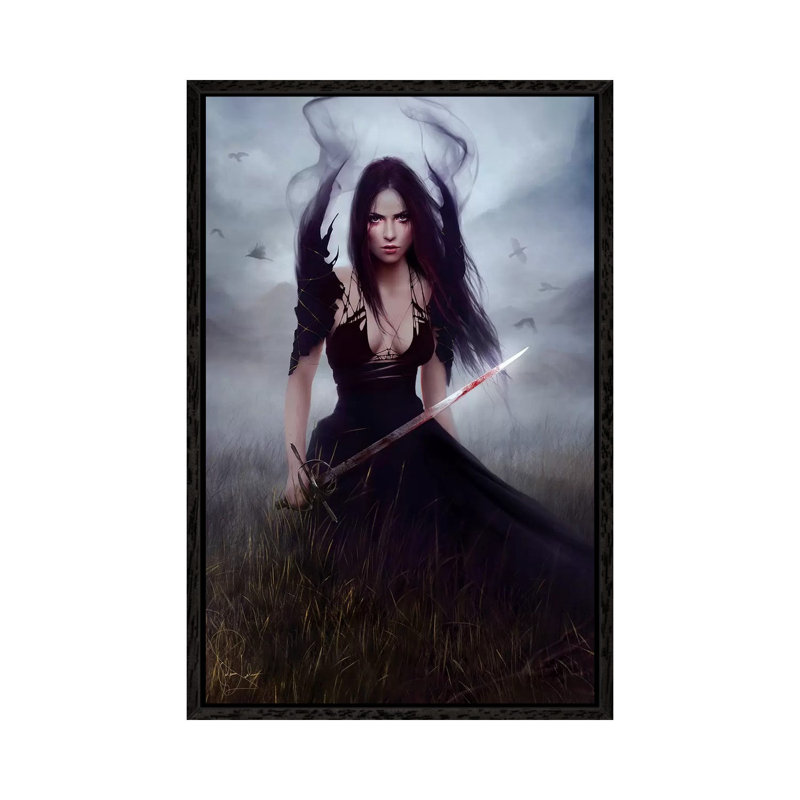 Blood by Melanie Delon - Print on Canvas, Black Framed, 66.04 cm H x 45.72 cm W