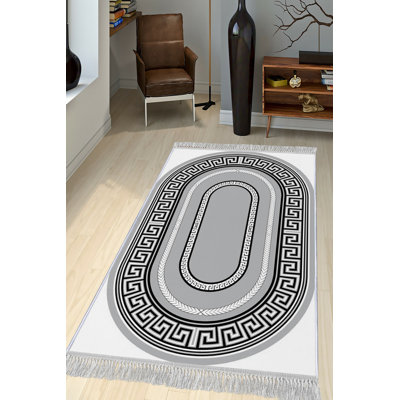 Tapis luxueux en velours (4,6 x 7,2 pi), tissu antibactérien à 100%, envers en coton antidérapant, hauteur des poils: 0,4 po | Lavable à la machine, impression numérique 3D | Parfait pour le décor du salon et de la chambre à coucher, doux et durable