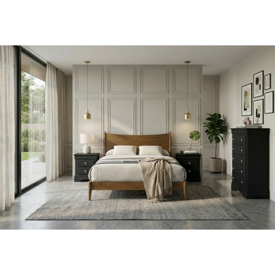 Ensemble de chambre à coucher 4 pièces Barvelle