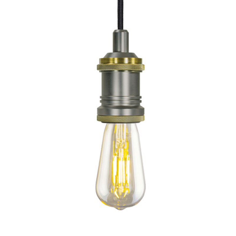 Luminaire suspendu 1 lumières Parthenia, Laiton