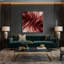 Art mural sur toile dégradé abstrait rouge 62-120548662