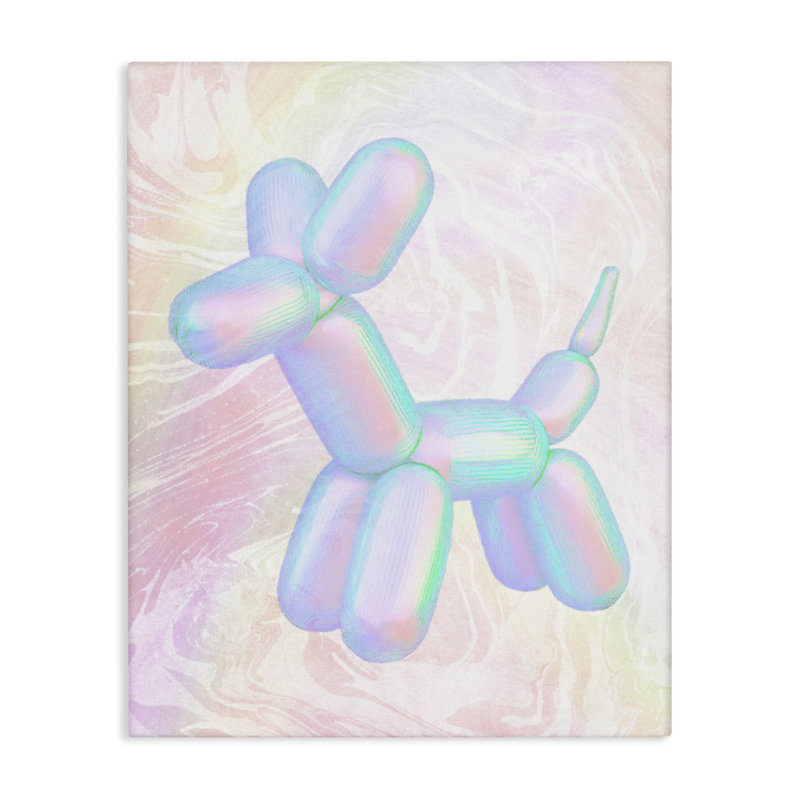 «Pastel Balloon Animal» par Daphne Polselli, H 48 po x l 36 po