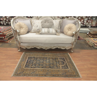Pre-1900 Antique Tribal Vegetable Dye Rug 3x5