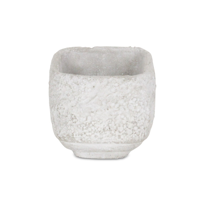 Ridgeton Handmade Metal Pot Planter, 4" H x 4.25" W x 4.25" D