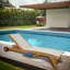 Miami Teak Chaise Lounge