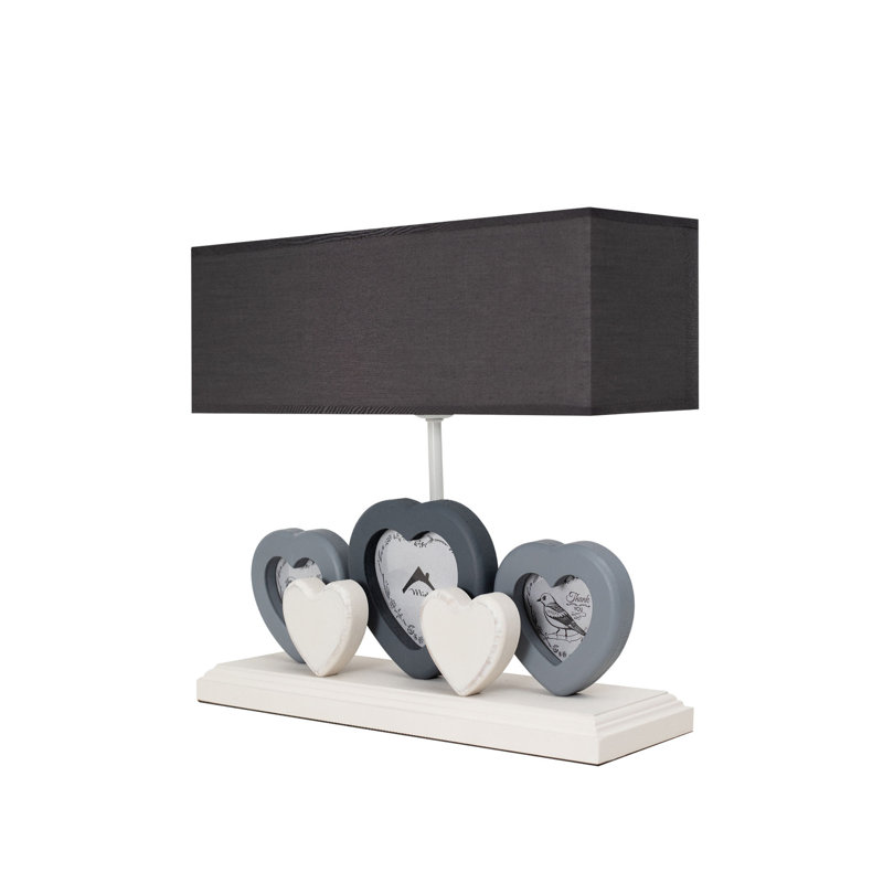 Lampe de table 13 po Roesch, Gris, Gris foncé