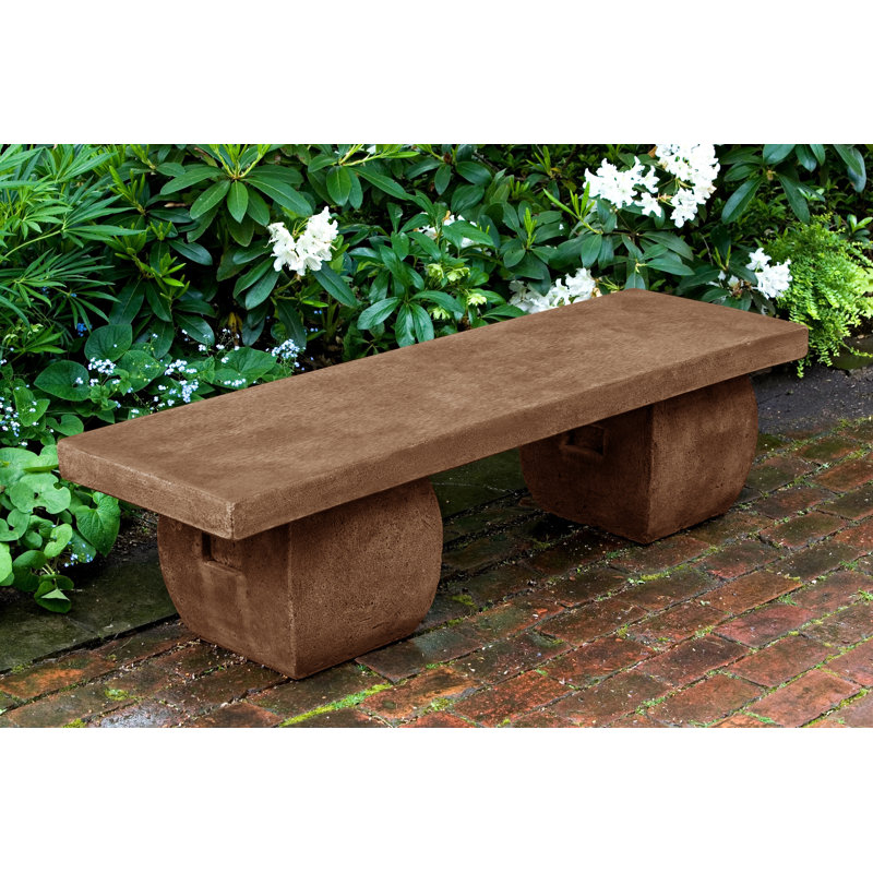 Banc De Jardin En Pierre Fonte Ryokan, Grès brun