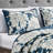 Navy & Cream Daisy Print Reversible 3-Piece Quilted Bedspread Set，Queen-121997203