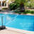 OXYGIE Pool Volleyball Net Games Set With Ball Adjustable Up To 32 Feet Wide