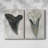Watercolor Sharks Tooth I-Premium Gallery Wrapped Canvas -Ready to Hang-1638654782