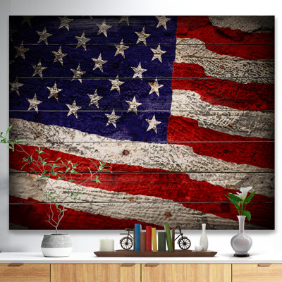 " Large American Flag Watercolor "