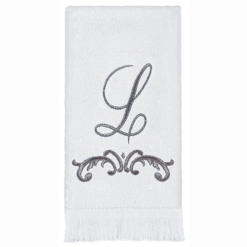 Avanti Linens Scroll Mono Fingertip Towel L