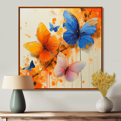 «Blue Blue Butterfly Wings Beauty I», art mural papillon