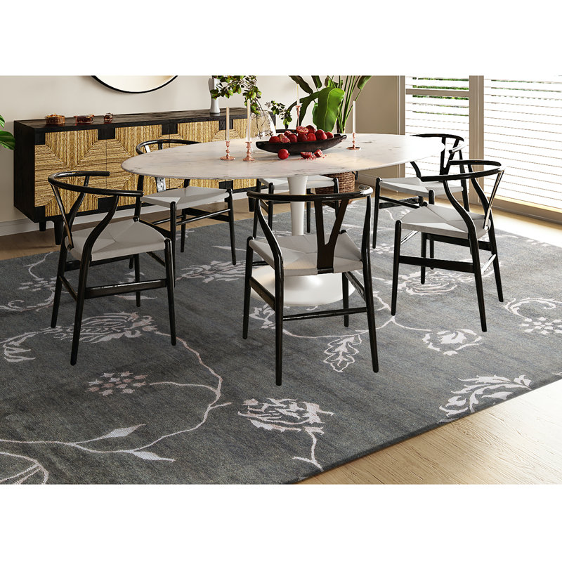 Floral Area Rug in Green/Beige