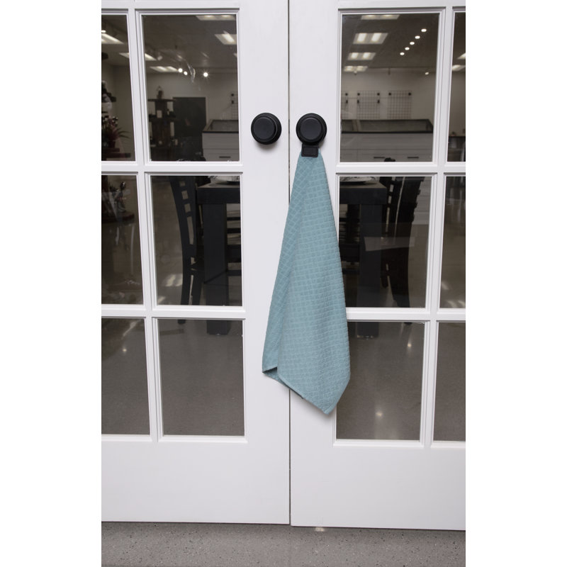 Ritz Cotton Waffle Tea Towel Kitchen Towel, Cadet Blue