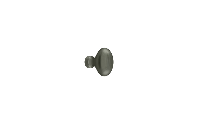 Oval Knob, Antique Nickel