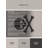 Soft Plush Dunton Pirate Flag Symbol Minimalist Area Rug in Gray – Gray Binding-11371712