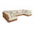 Ivry Water Resistant Fabric Upholstered Outdoor Patio Modular Sectional-1011658442
