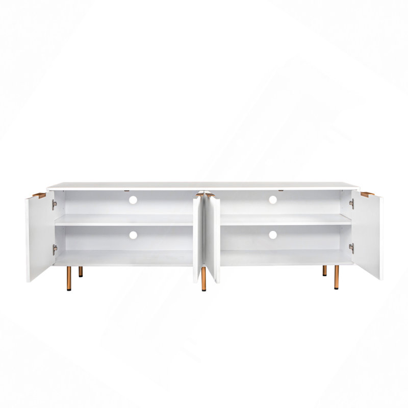 Meuble télé moderne, Blanc