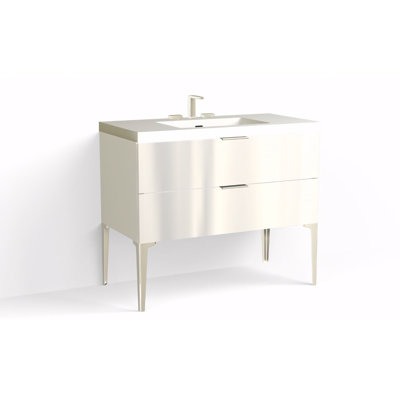 Avila 42" W Freestanding Single Bathroom Vanity with Dean Leg