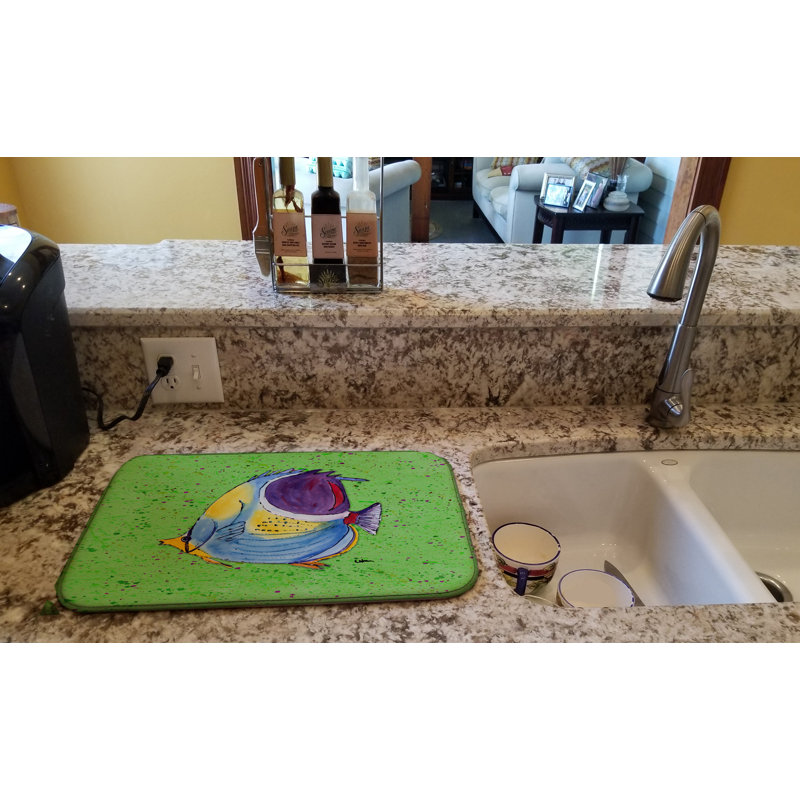 Tapis tropical pour le séchage des poissons, Vert